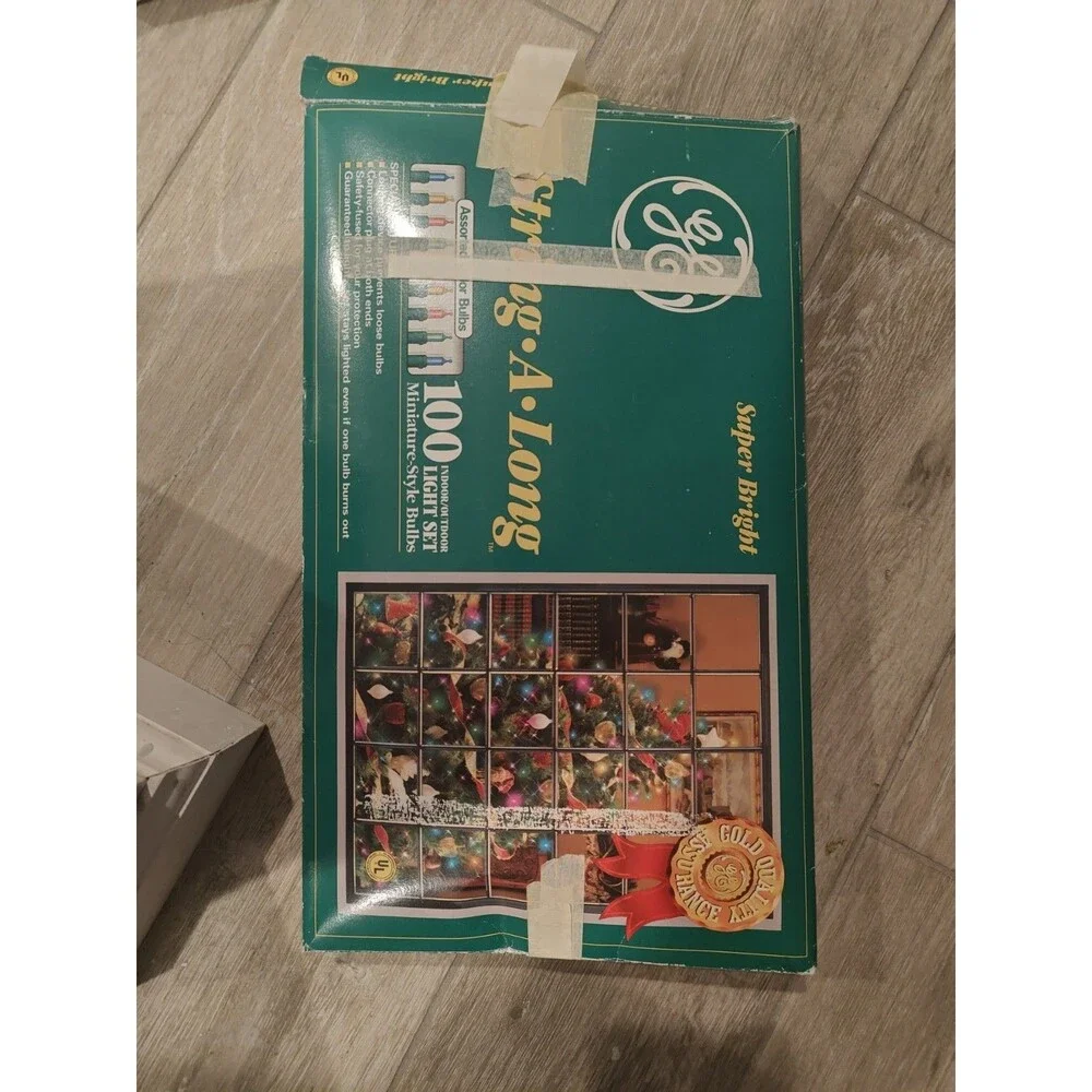480 Christmas Lights Vintage  GE $ Deluxe Edition Brand